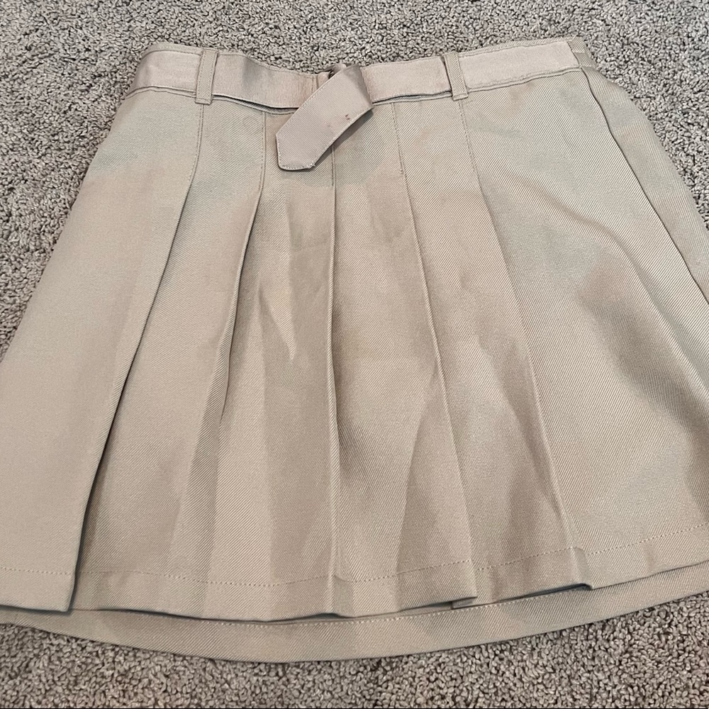 Khaki uniform skirt